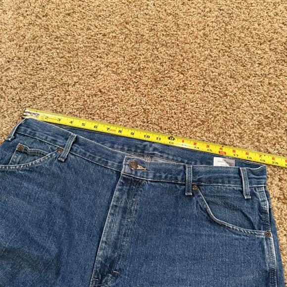 Vintage Y2K Dickies Carpenter Utility Pockets Blue Denim Jeans Distressed 38x30 - Picture 7 of 8